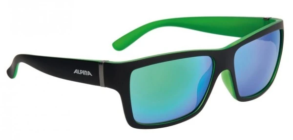 Sonnenbrille Alpina Kacey Schwarz Matt/grün Glas Grün Versp. S3 3 Sonnenbrille Alpina Kacey Schwarz Matt/grün Glas Grün Versp. S3