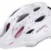 Alpina Kinderhelm Carapax JR Weiß Polka Dots Gr. 51-56 Cm