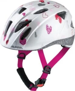 Alpina Kinderhelm Ximo White Hearts Gr. 49-54 Cm