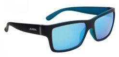 Alpina Sonnenbrille Kacey Schwarz Matt Blau Glas Blau Versp. S3