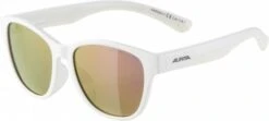 Sonnenbrille Alpina Flexxy Cool Kids I Rahmen White Glas Pink Mirror