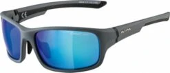 Alpina Sonnenbrille Lyron S Rahmen Cool Grey Black Glas Blue Mirror