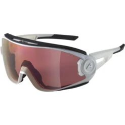 Alpina 5W1NG Q+VM Brille Weiß -Alpina alpina alpina 5w1ng q cm brille white matt red mirror 4 1