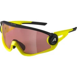 Alpina 5W1NG Q+CM Brille Gelb/gold -Alpina alpina alpina 5w1ng q cm glasses black matt neon yellow 4