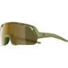 Alpina Rocket Q-Lite Sonnenbrille Jugend Oliv -Alpina alpina rocket q lite glasses youth olive matt bronce mirror 1
