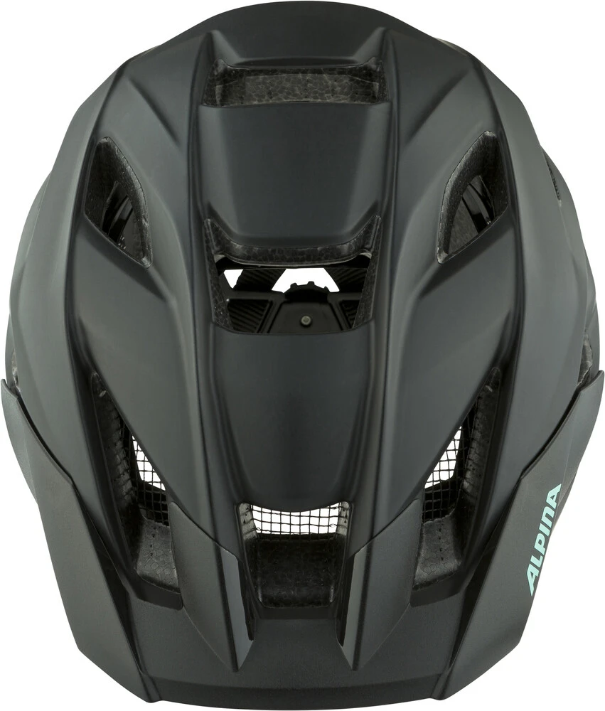 Alpina Stan MIPS Helm Schwarz/türkis